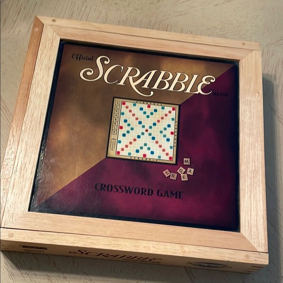 Scrabble Wooden Box Nostalgia Game Collection Edition - Picture 1 of 11